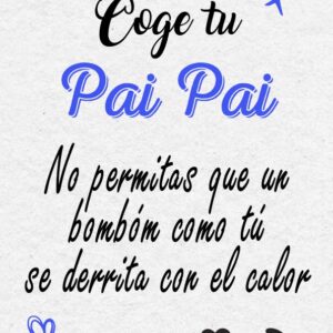 Cartel sencillo para pai pai