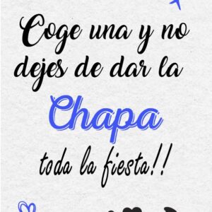 Cartel sencillo para chapas