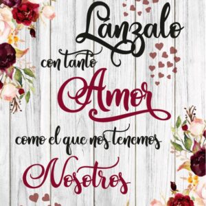 Cartel de tonos burdeos para pétalos, arroz o confetis...