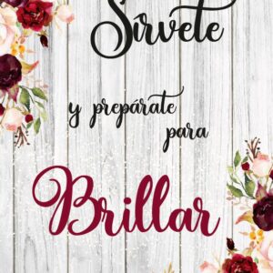 Cartel de tonos burdeos para luminosos