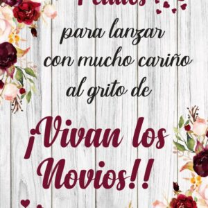 Cartel de tonos burdeos para pétalos