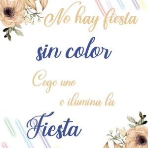 Cartel Romántico y Floral para luminosos, bengalas...