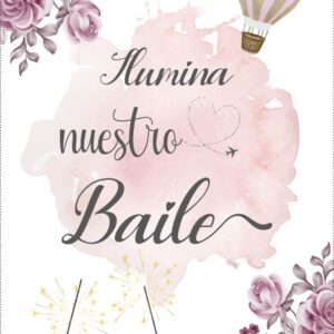 Cartel de flores nude con tematica viajera para luminosos, bengalas...