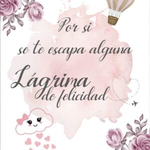 Cartel de flores nude con tematica viajera para lágrimas de felicidad