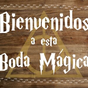 Cartel de Bienvenida para Boda HARRY POTTER