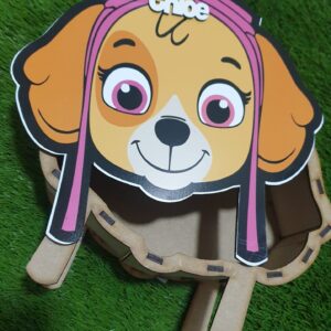 Caja de madera Skye de la patrulla canina