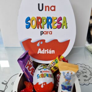 Caja de madera Huevo Kinder