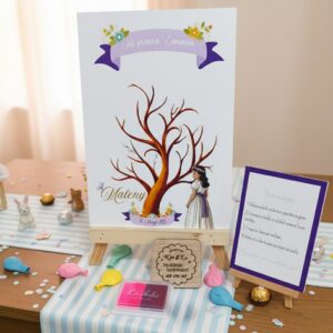 Árbol de Huellas en Cartón Pluma Personalizado