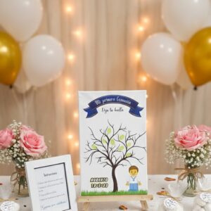 Árbol de Huellas en Lienzo Personalizado