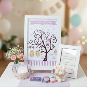 Árbol de Huellas en Marco Personalizado