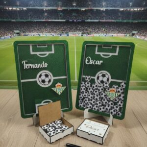 Cuadro de Firmas Campo de Fútbol Brillante