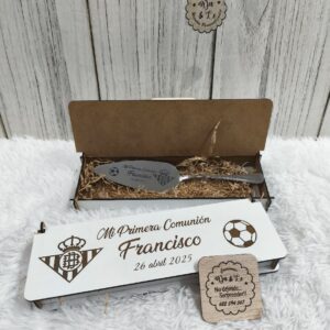 Pala de tarta personalizada para Comunión