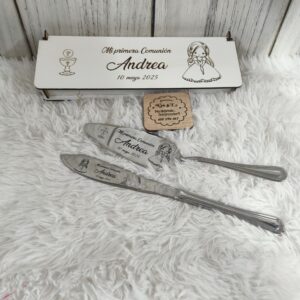 Set de Pala y Cuchillo para Tarta personalizada para Comunión