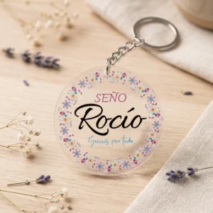 Llavero personalizado para maestros y maestras | Regalo fin de curso