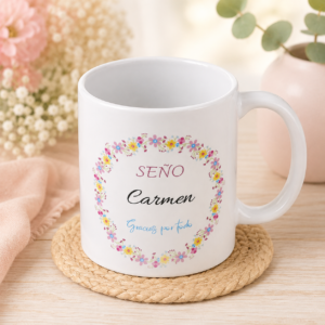 Taza personalizada para maestros y maestras | Taza cerámica con nombre
