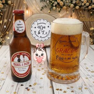 Jarra de Cerveza Personalizada Transparente