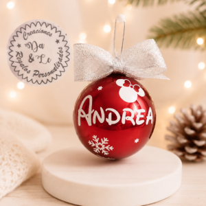 Bolas de Navidad Personalizadas con Nombre | Creaciones Dayle