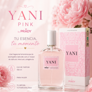 Yani Pink de PRADY Eau de Parfum 100 ml con su caja