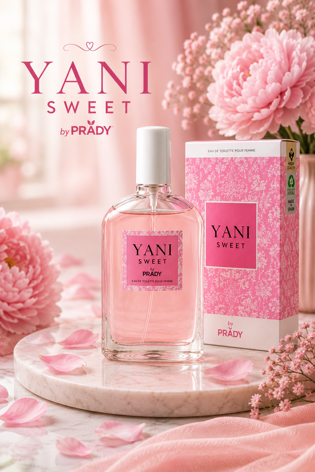 Yani Sweet de PRADY Eau de Toilette 100 ml con su caja