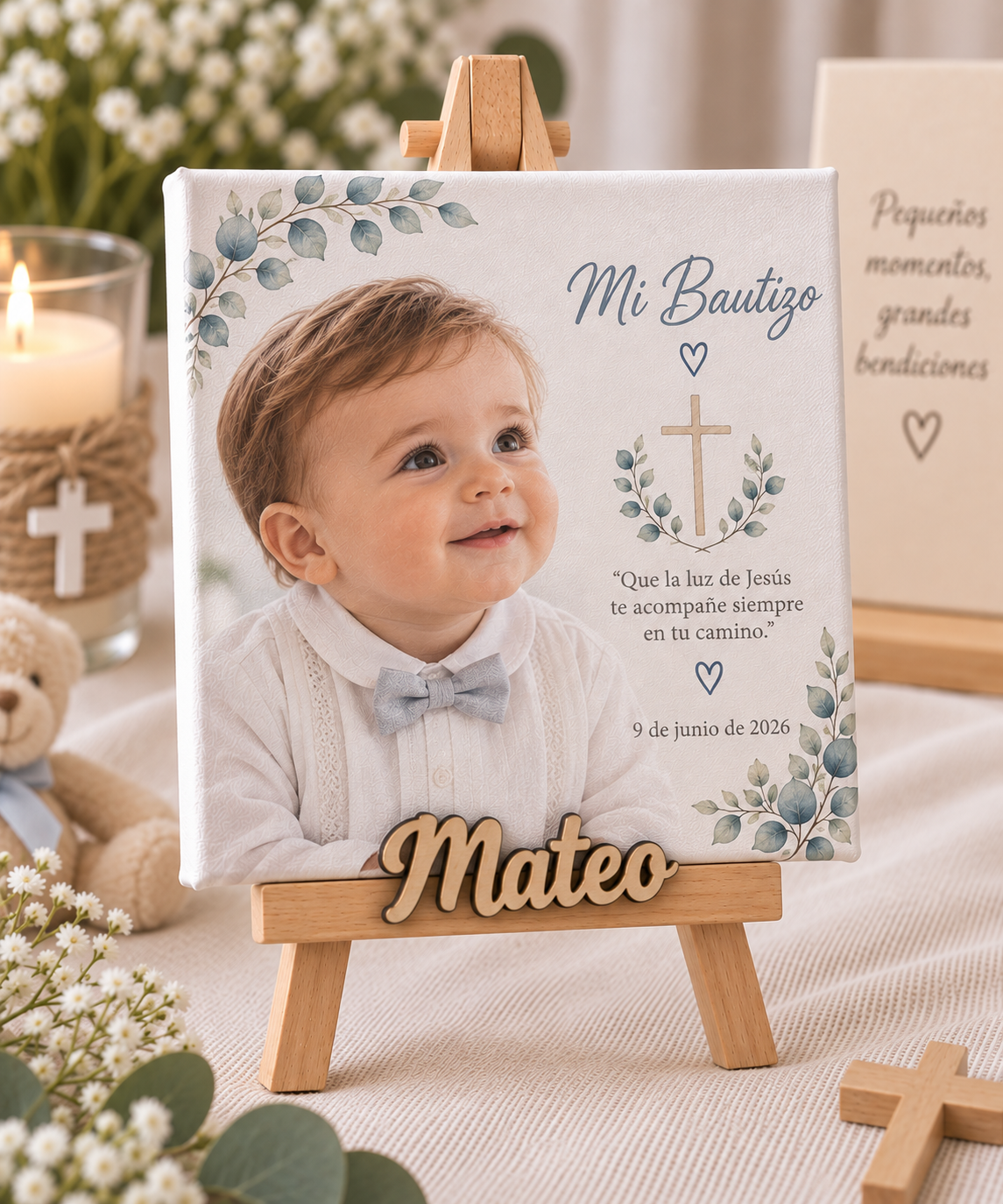 Mini Lienzo Personalizado para Foto con caballete - Imagen 8