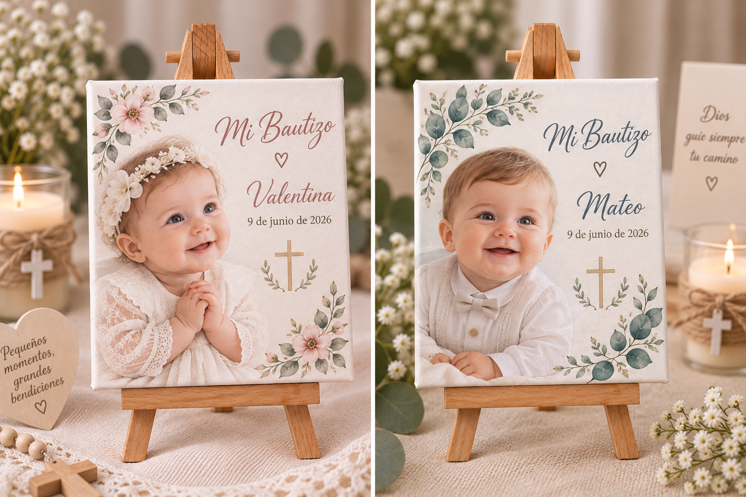 Mini Lienzo Personalizado para Foto con caballete - Imagen 4