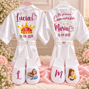 Pack Bata + Zapatillas Personalizadas – Primera Comunión