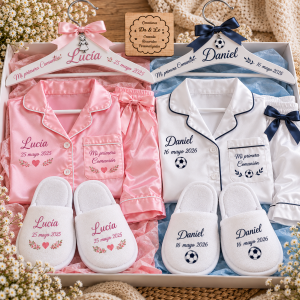 Pack Premium de Primera Comunión: Pijama + Zapatillas + Percha